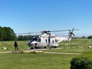 NH 90 helikopter brengt duikslachtoffer naar MCHZ